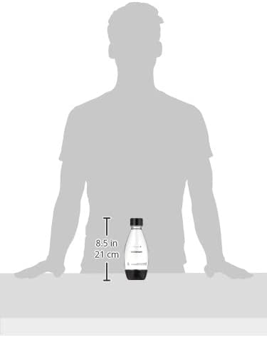 sodastream Slim Black Carbonating Bottles, 0.5L (Pack of 2)