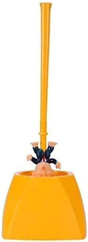 Toilet Brush Funny Cleaner Scrubber Toilet Bowl Brush with Holder,Gag Gifts Doll for Bathroom Decor Deep Cleaning Make