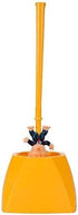 Toilet Brush Funny Cleaner Scrubber Toilet Bowl Brush with Holder,Gag Gifts Doll for Bathroom Decor Deep Cleaning Make