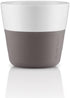 Eva Solo 2 Lungo Tumbler Mugs, 8 oz Porcelain Coffee Cups, Grey