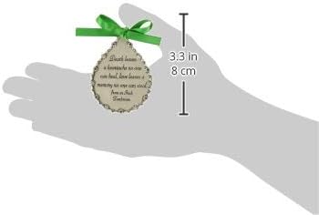 Cathedral Art CO519 Death Leaves a Heartache Teardrop Memorial Ornament, 2-3/4-Inch