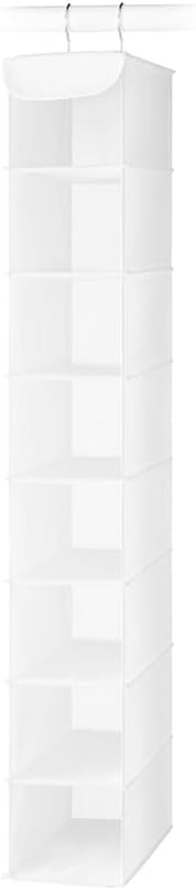 8 Closet Closet, 11.5" 5.5" 41" Whitmor Hanging Shoe Organizer, Shelves-Hanging Organizer, Hanging Shoe Rack for Small