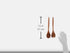 Lipper International Acacia Oblong Salad Servers, One Pair, 12" Long