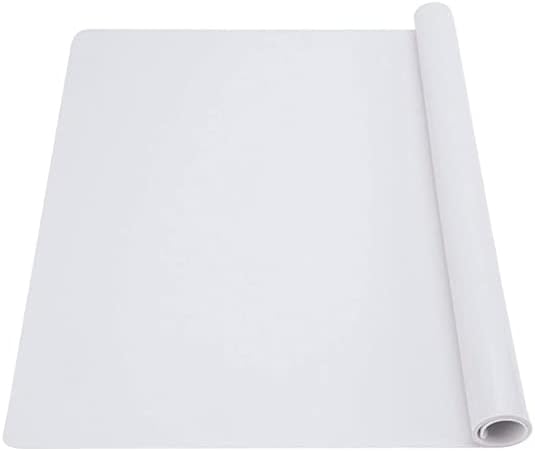 Non-Slip Silicone Small Baking Mat, Heat Resistant Refrigerator Pad, 11.8×15.7In (Translucent)