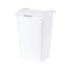 Rubbermaid White Dual-Action Swing Lid Trash Can, 11.25 Gallon