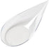 Zappy Clear Plastic Tear Drop Appetizer Spoon - 100 Count, 4 Inches, Tasting Spoons, Soup Spoons