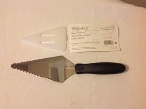 Pampered Chef Slice 'N Serve, Stainless Steel Flatware Pie Server, Serrated for Cake & Pizza