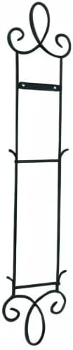 TRIPAR Augusta Narrow Vertical Plate Rack, Black, 2 Tiers - Lightweight & Durable