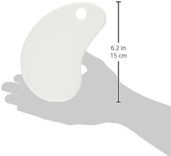 Fox Run Dough and Bowl Scraper, Curved Design, White