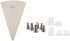 Ateco Cake Decorating Set - Includes Couplers, Decorating Bag, and Decorating Tubes