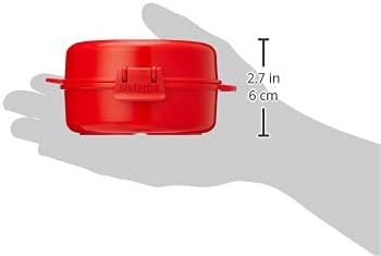 270 ml 1 Count Sistema Easy Eggs Microwave Egg Cooker Egg Poacher with Steam Release Vent BPA-Free Red