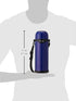 Zojirushi SJ-TG10-AA Stainless Steel Water Bottle, Cup Type, 3.3 gal (1.0 L)