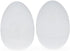 Set 2 10 Inches of White Giant Fillable Plastic Easter Eggs Jumbo Large Size