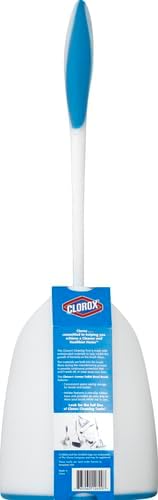 16 5 5.5 Clorox Under-Rim Toilet Bowl Brush with Corner Storage Caddy, x x