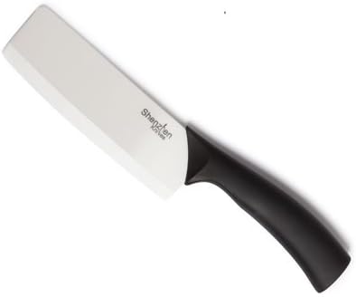 6 Inch Ceramic Vegetable Cleaver (Nakiri Knife), Lightweight Kitchen Cutlery for Precision Slicing