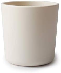 mushie Dinnerware Cups for Kids, Made in Denmark, Set of 2, Ivory
