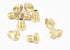 20Pcs Gold Metric Male Thread Flush Straight Grease Nipple Fitting, M6x1mm for Machine Tool Accessory