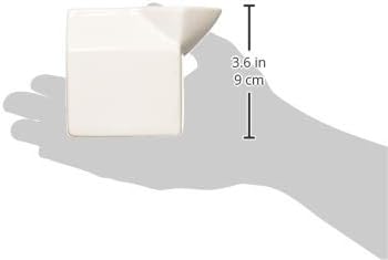 HIC Kitchen Milk Carton Creamer - Fine White Porcelain, 6-Ounces