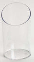 Zappy Elegant Clear Slanted Cylinder Mini Dessert Appetizer Cup - 2.5 oz Plastic Tasting/Sample Shot Glasses (25 Ct)