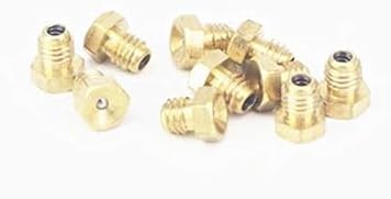 20Pcs Gold Metric Male Thread Flush Straight Grease Nipple Fitting, M6x1mm for Machine Tool Accessory