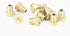 20Pcs Gold Metric Male Thread Flush Straight Grease Nipple Fitting, M6x1mm for Machine Tool Accessory