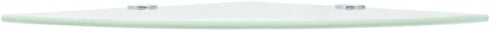9.8 9.8 vidaXL Corner Shelf White Tempered Glass in x in Wall Mounting