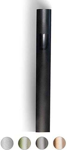 A&S Mezuzot Mezuza Aluminum Waterproof Case, Peel & Stick Easy Installation Home Blessing (Black, 7 inch)