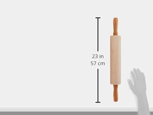 J.K. Adams Medium Gourmet Rolling Pin, 12-Inch by 2-3/4-Inch, Maple Wood