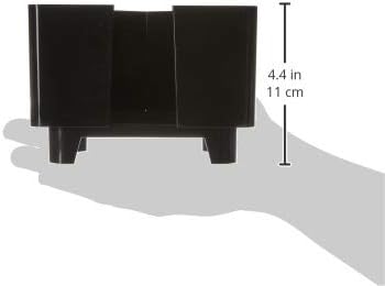 Co-Rect Plastic Bar Caddy with Triangular Design, Black
