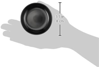 Happy Sales HS305AB10 Melamine Sauce Dishes, Set of 10, Black