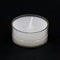 Stock Your Home Set of 50 White Unscented Tea Light Candles Burn 4.5 Hours in Clear Cups