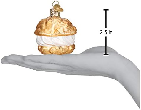 Old World Christmas Cream Puff Blown Glass 2020 Unique Ornaments for Christmas Tree Decorations