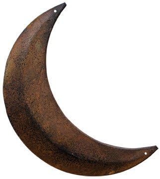 BCD Rustic Moon Outhouse Bathroom Decor 12" Large - Primitive Wall Art Outhouse Sign for Door