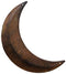 BCD Rustic Moon Outhouse Bathroom Decor 12" Large - Primitive Wall Art Outhouse Sign for Door