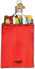 Glass Blown Ornament with S-Hook and Gift Box, Holiday Shopping Bag Selection (32396)