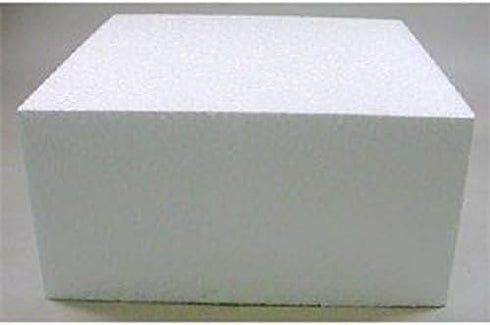Oasis Supply Dummy Square Cake, White, 18" x 18" x 4"