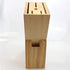 Wooden Knife Block Countertop Knife Holder with Scissors-Slot for Kitchen