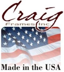 Craig Frames 12x12 Picture/Poster Frame, 1.5-Inch Wide, Distressed Black Wood Grain Finish