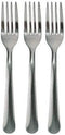 3 Dozen Full Size Dinner Forks, Chrome Plated, Simple Windsor Style