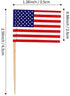 CYPS 100 Pcs USA American Flag Toothpick Flags, Small Mini Stick Cupcake Toppers, 4th of July, Veterans Day Party