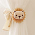 QIDHJH 2 Pack Curtain Tiebacks Cute Cartoon Animal Curtain Ties, Embroidered Animal Shape