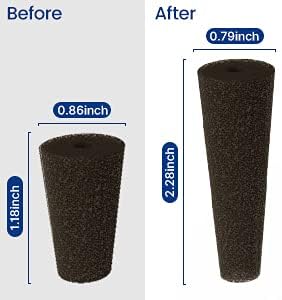 60 ID-IG201) iDOO Growth Sponges Pcs, Replacement Hydroponics Sponges Compatible with AeroGarden LYKO and All Indoor