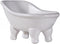 Ceramic White Clawfoot Bathtub Bar Soap Dish, Decorative Soap Dish for Bathroom, Kitchen Sink