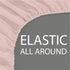 Cathay Home Luxury Wrinkle and Fade Resistant Fitted Sheet - Double Brushed Ultra Soft Microfiber, Blush, Twin