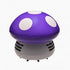 Aliotech Mini Cute Table Dust Vacuum Cleaner, Mushroom Shaped Portable Corner Desk Vacuum, Mini Dust Sweeper, Purple