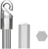 New Blind Wand/Rod - Color Clear, High Strength (12" Hook 2 Pack)