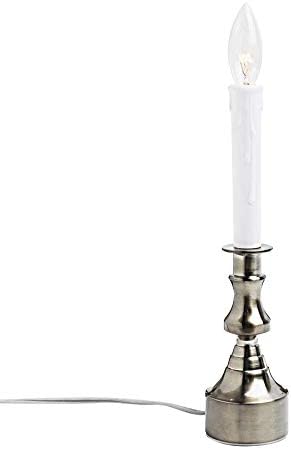 Dimmable Electric Window Candle with Multi Timer IR Controller, Metal Base Christmas Candles, 1 Set + Extra Bulb