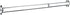 Graber Flat Lock-Seam Sash Rod, 6 to 11-Inch Adjustable Width, White
