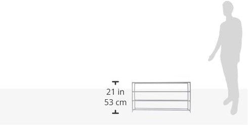 4 20 Whitmor Tier Pair Floor Shoe Rack - White