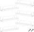Blulu 4 Packs 14 Inch Acrylic Floating Bookshelf, Wall Mounted Shelf, Ledge